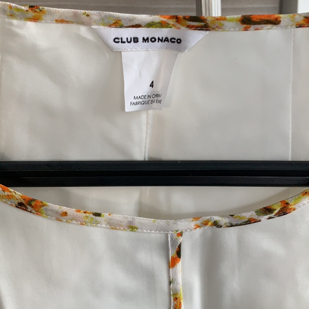 ✅ $10 ADD-ON ✅ Club Monaco white peplum sleeveless top ✅ $10 ADD-ON ✅ - Picture 2 of 10